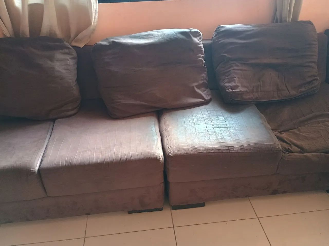 Sofá Modular Marrom Confortável - Foto 2