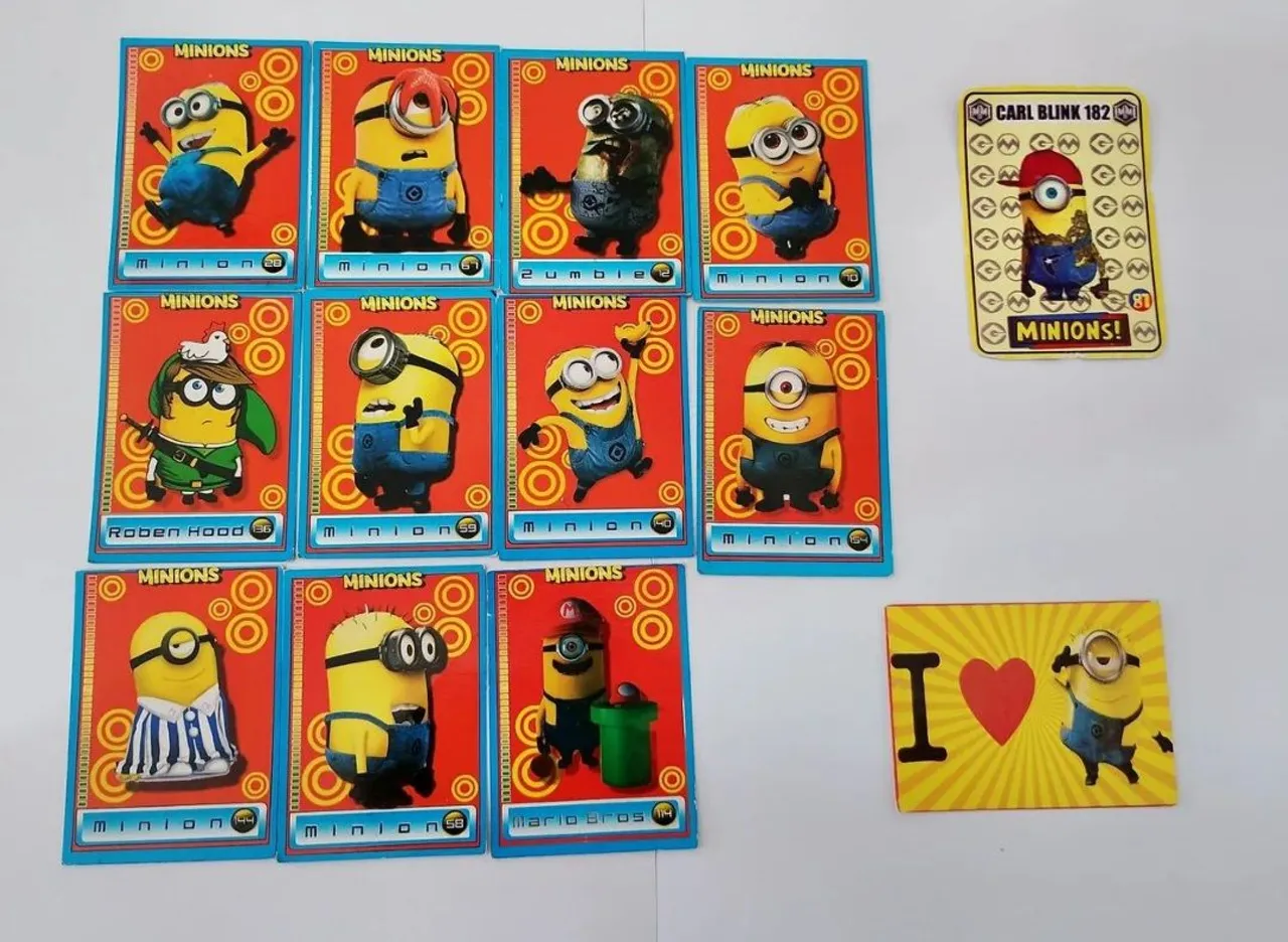 Cartas Colecionáveis Minions 13 cartas $15