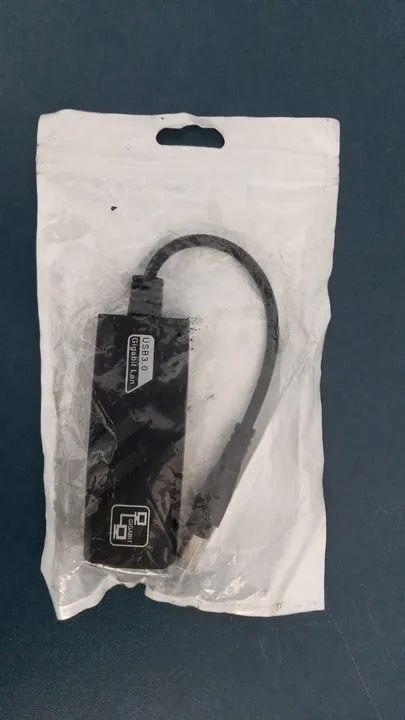 ADAPTADOR RJ45 PARA USB GIGABIT LAN USB3.0 NOVO LACRADO FRETE GRÁTIS PARA MACEIÓ