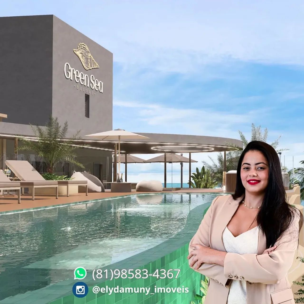 Ótimos Flats Studios próximo ao mar em Tamandaré