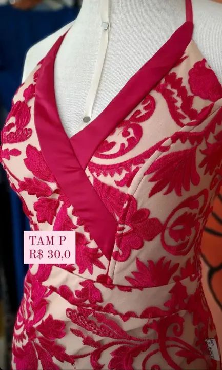 Vestido Bordado Pink - Novo! - Foto 2
