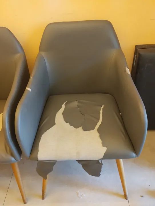 Conjunto 3 Poltronas de Escritório Cinza - Foto 3