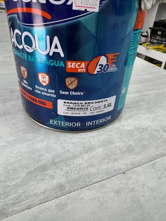 TINTA ESMALTE BASE DE ÁGUA EUCATEX 3,6L - Foto 2