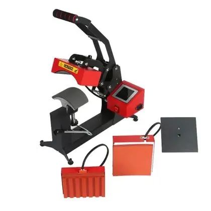 Prensa 2x1 para bonés e canetas