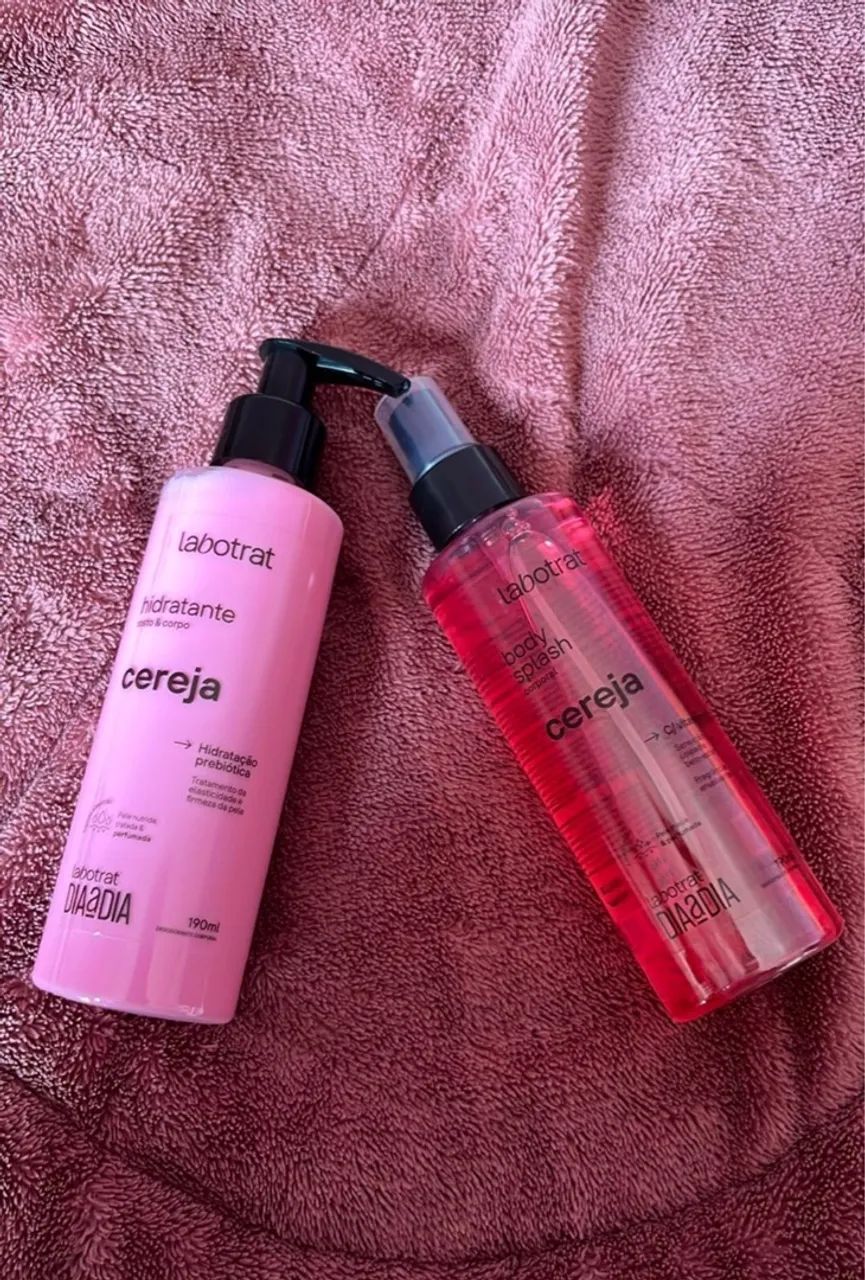 Kit Labotrat Cereja - Hidratante e Body Splash - Foto 4