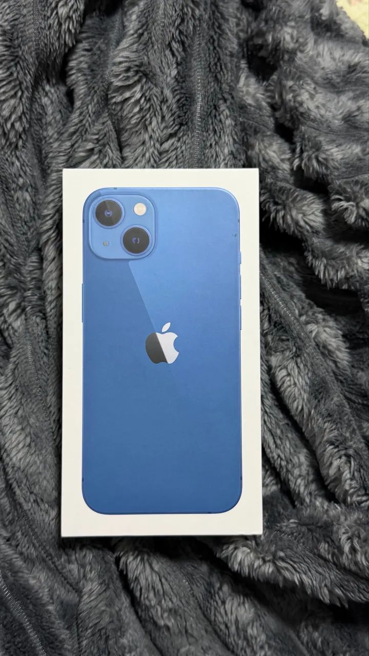 Caixa iphone 13 azul