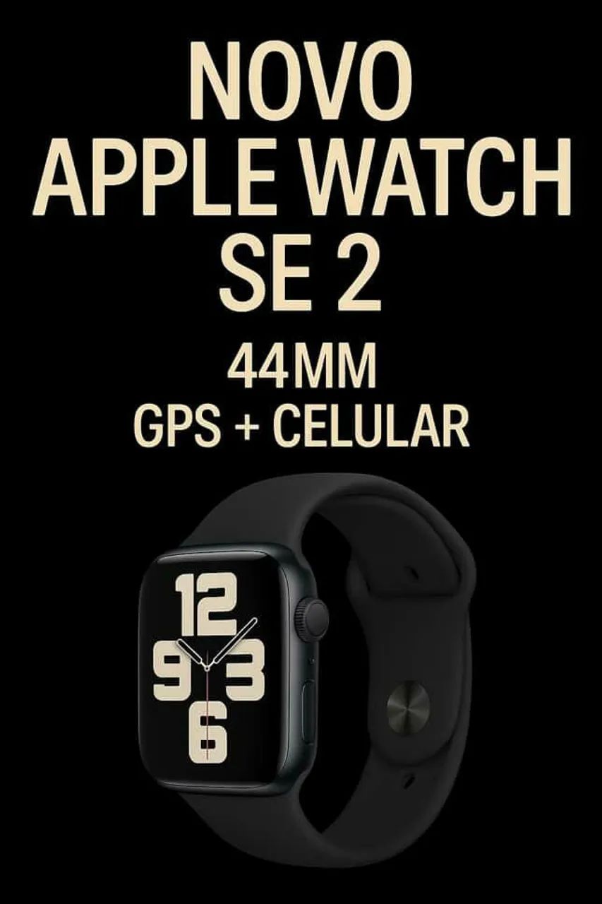 Apple Watch SE 2 44mm GPS + Celular (NOVO) LOJA FISICA