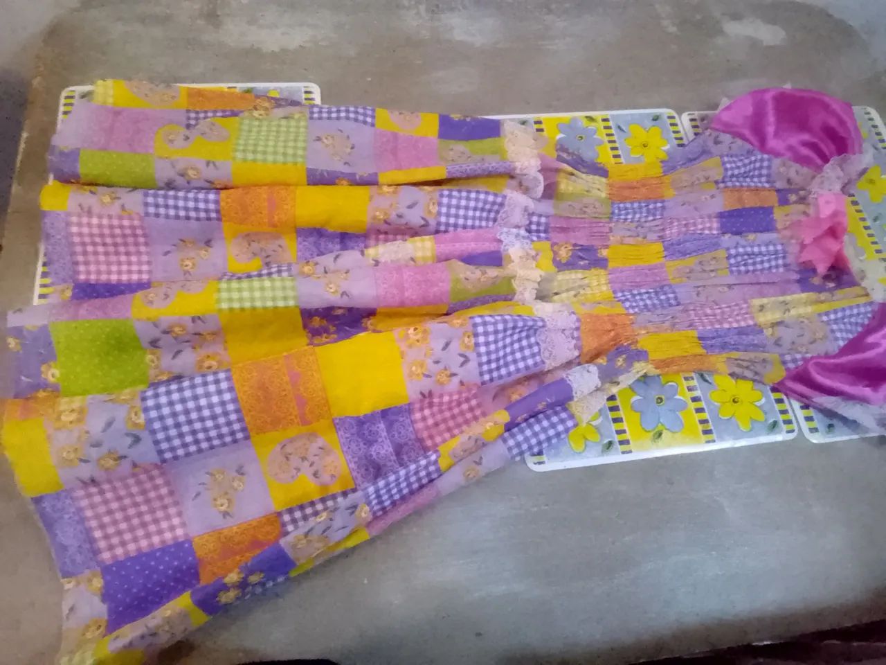 Vestido de Festa Junina Tam Único Semi Novo  - Foto 2