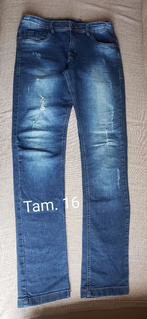Calça Jeans Inf.  tam. 16 - Foto 2