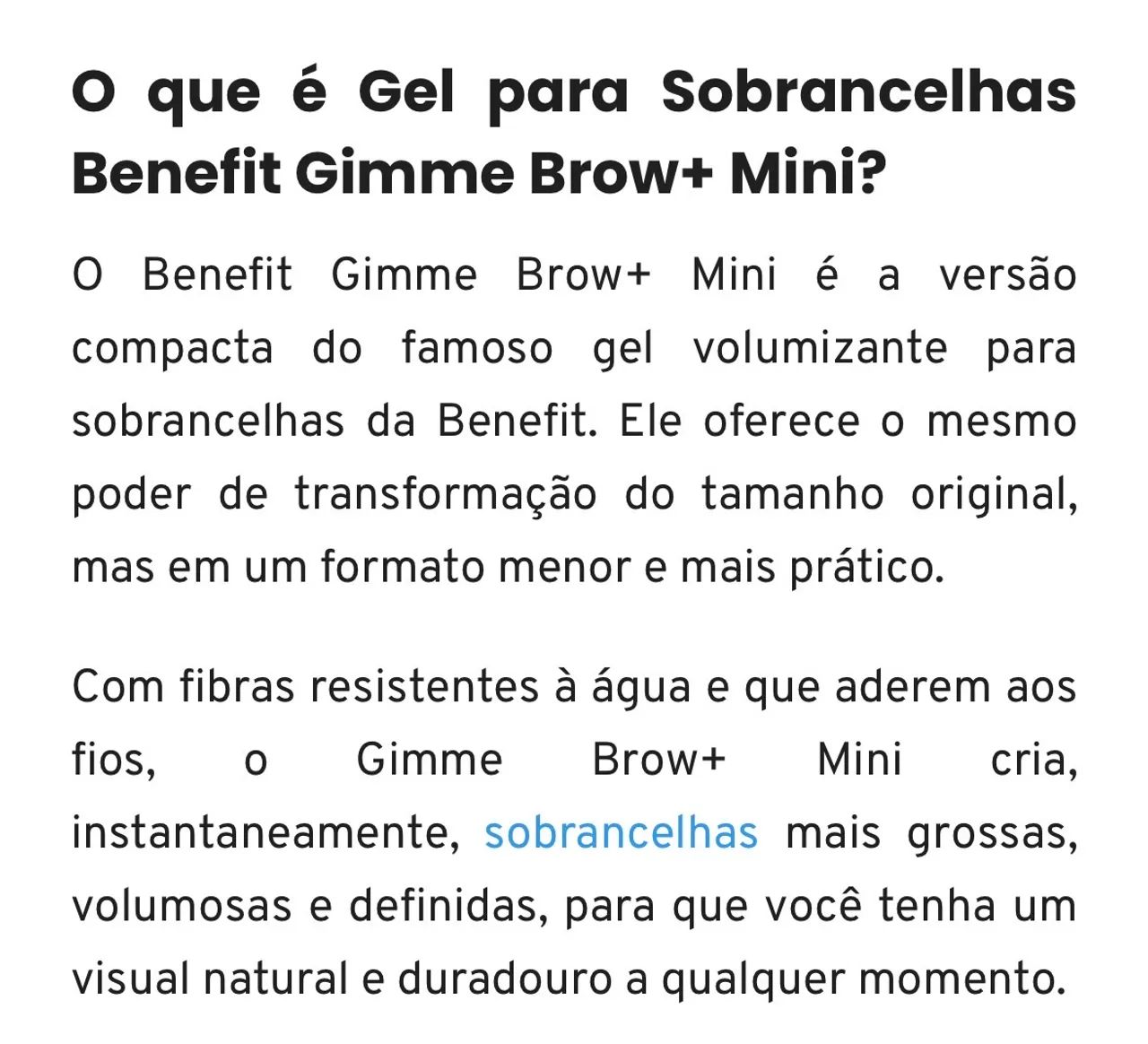Gel para sobrancelhas Gimme Brown Benefit - Foto 3