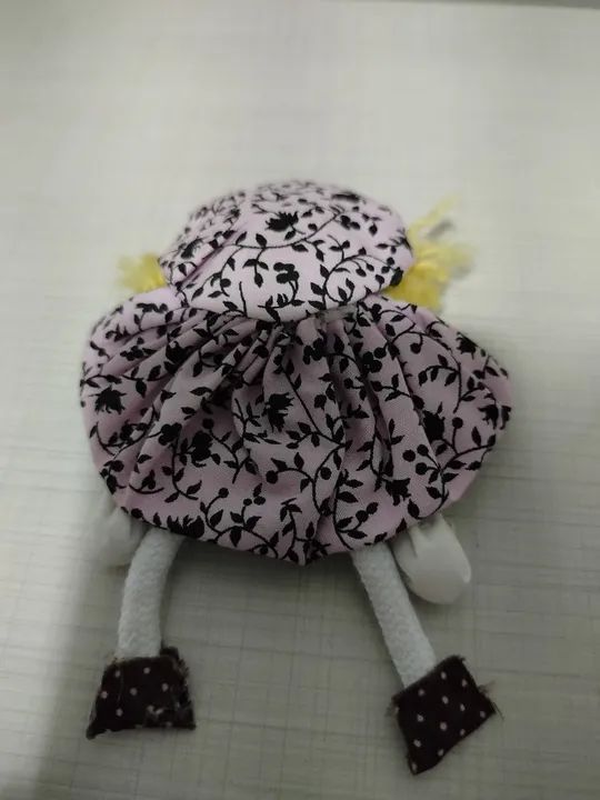 Mini Boneca De Pano 11 Cm - Foto 2