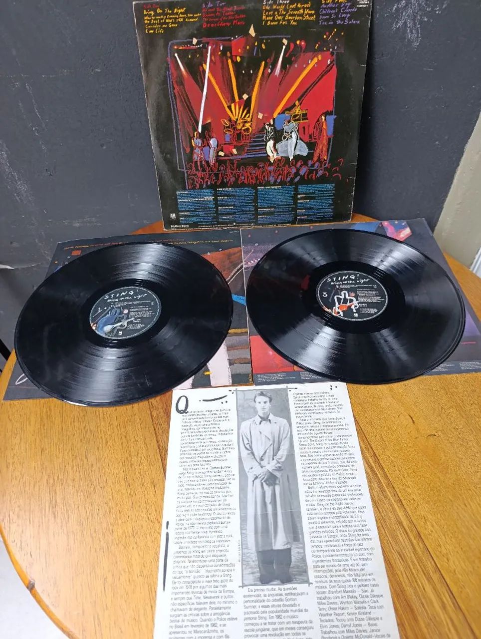 Sting LP DUPLO DISCO VINIL - Bring on the Night  COM ENCARTES E POSTER  - Foto 4