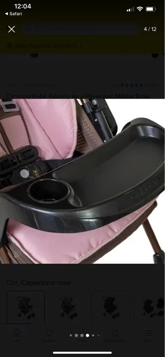 Carrinho de bebê - seminovo  - Foto 2