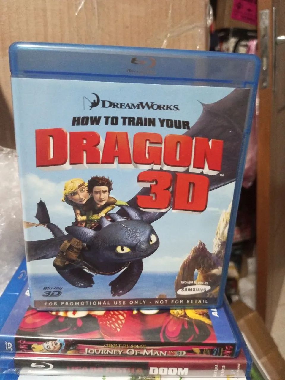 Blu Ray como treinar seu dragão 3D importado DreamWorks 