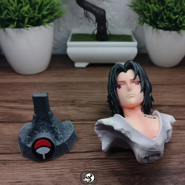 Busto decorativo Anime Naruto (Sasuke Uchiha) - Foto 4
