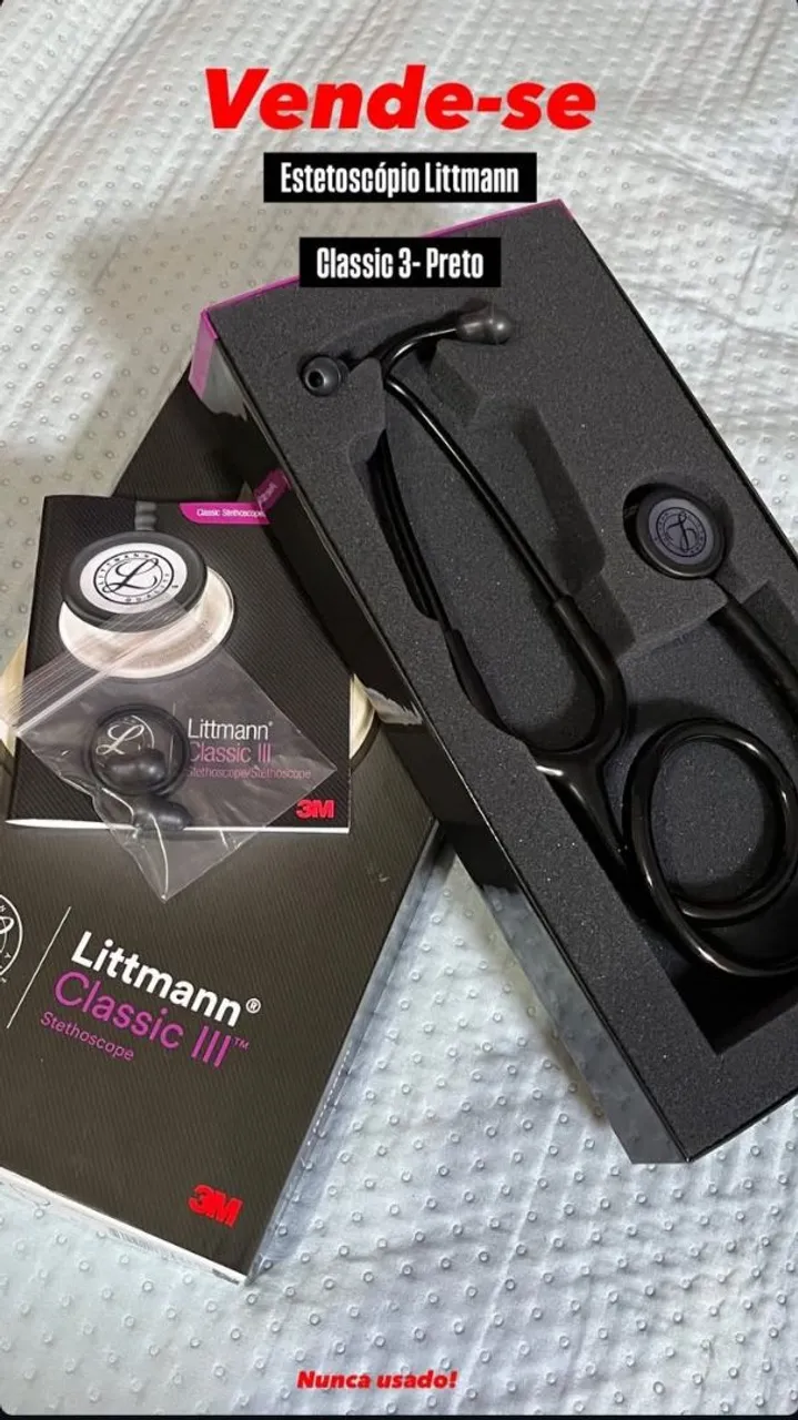 Estetoscópio Littmann Classic III Preto