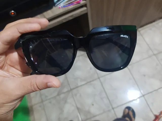 óculos de luxo grande feminino novo com caixa - Foto 4