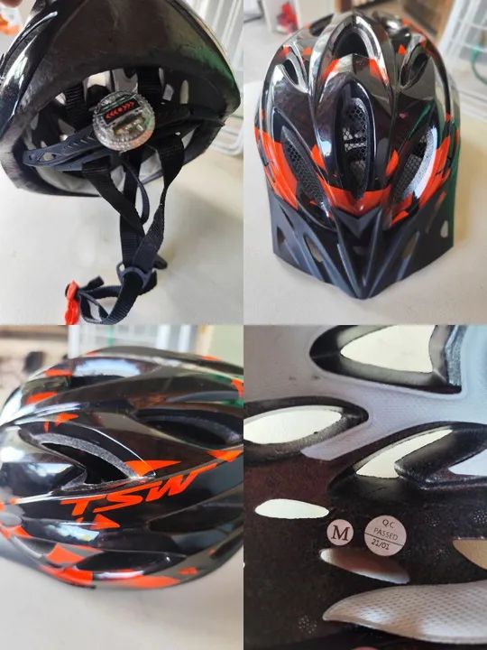 Capacete de Bicicleta TSW - Tamanho M - Foto 5
