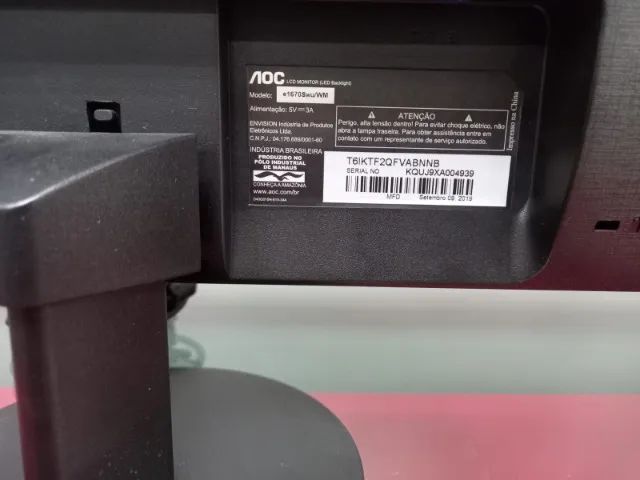 Monitor p/ Caixa 15,6 Pol LCD AOC - Foto 2