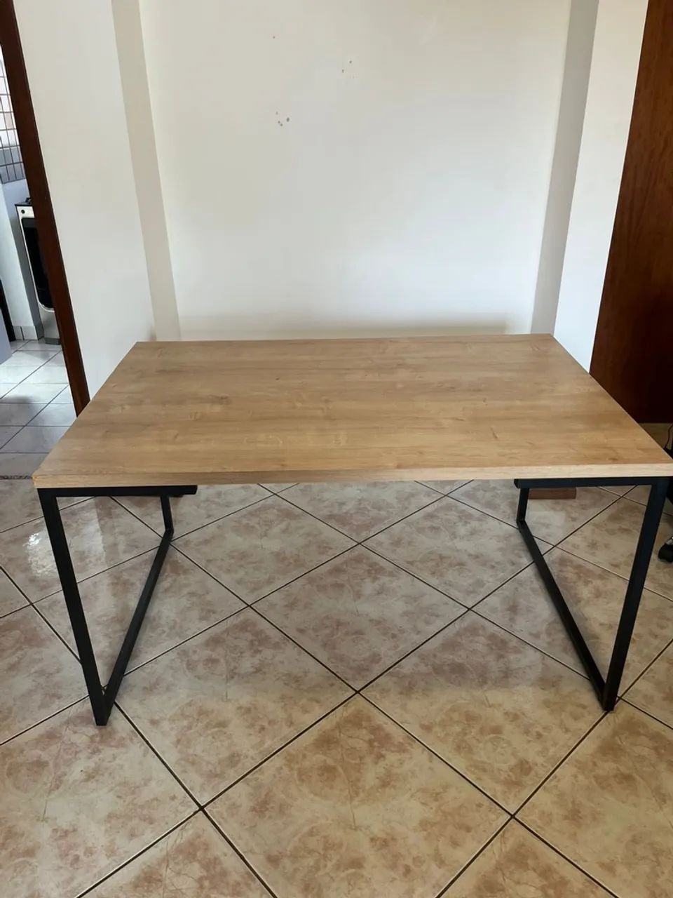 Mesa de jantar industrial 1,35 x 90 cm - Foto 5