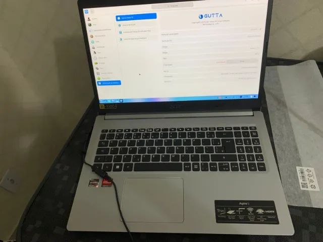 Notebook Acer Aspire 5 equipado com processador AMD R7, 16GB de RAM e SSD de 512GB NOVO - Foto 3