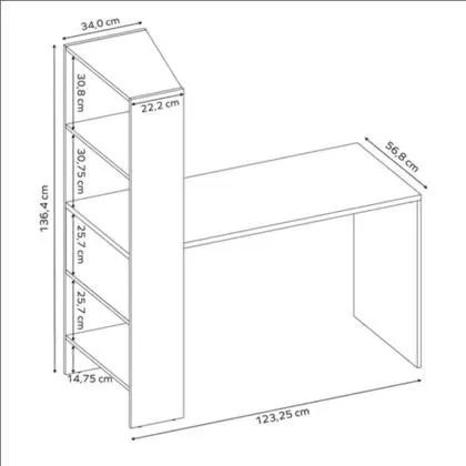 MESA OFFICE ESTUDANTE OU ESCRITÓRIO NOVOS NA CAIXA FAZEMOS A ENTREGA GRÁTIS  - Foto 5
