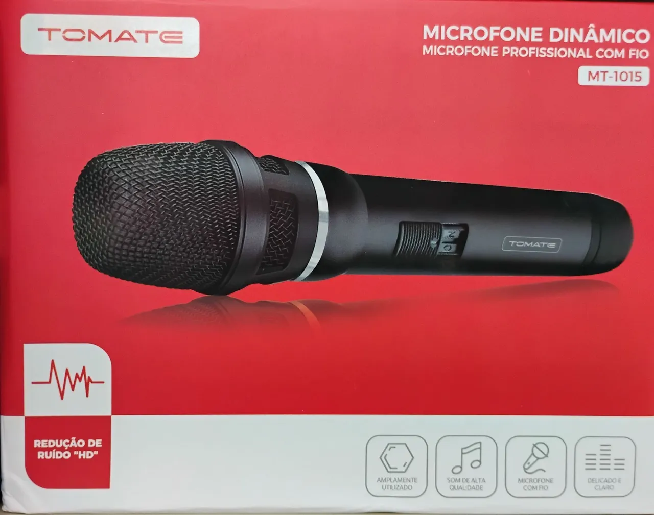 Microfone Dinâmico Profissional Tomate MT-1015