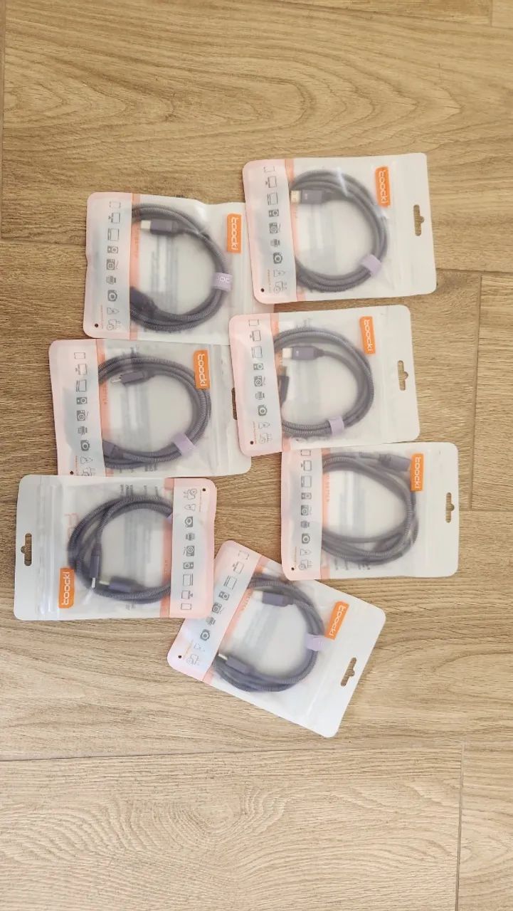 Cabo USB-C Tipo C 60W para Android - acabamento premium