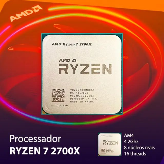 Processador AMD Ryzen 7 2700x