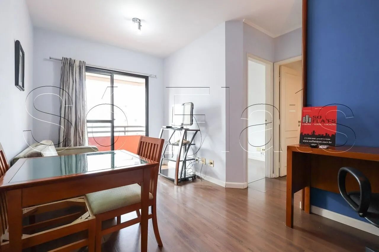Royal Brooklin, apto disponível para locação contendo 43m², 1 dormitório e 1 vaga.