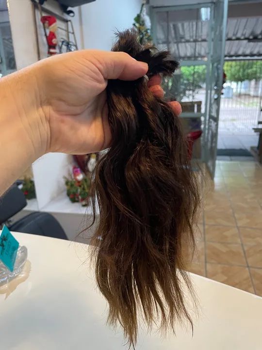 Cabelo humano 30cm 58gr