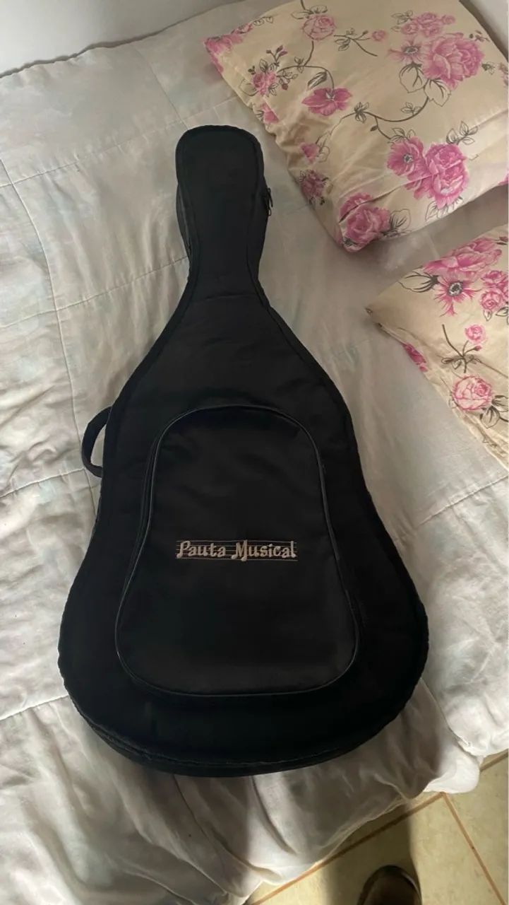 Violão Clássico Acústico Preto - Excelente Estado + Capa Acolchoada - Foto 2