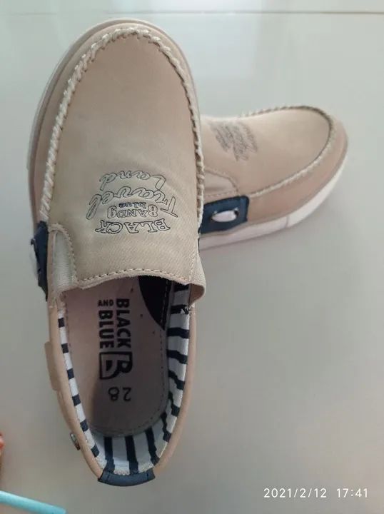 Tênis Infantil Black and Blue - Tamanho 28