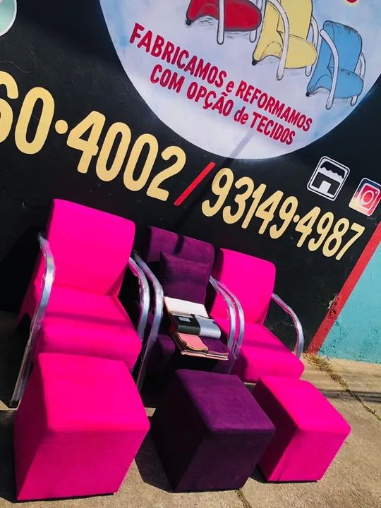 Poltronas com encosto maior  e encosto padrão - novas - Foto 4