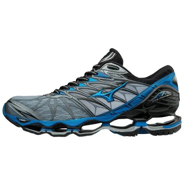 Tênis Mizuno Wave Prophecy Cinza Azul Novo Original na Caixa