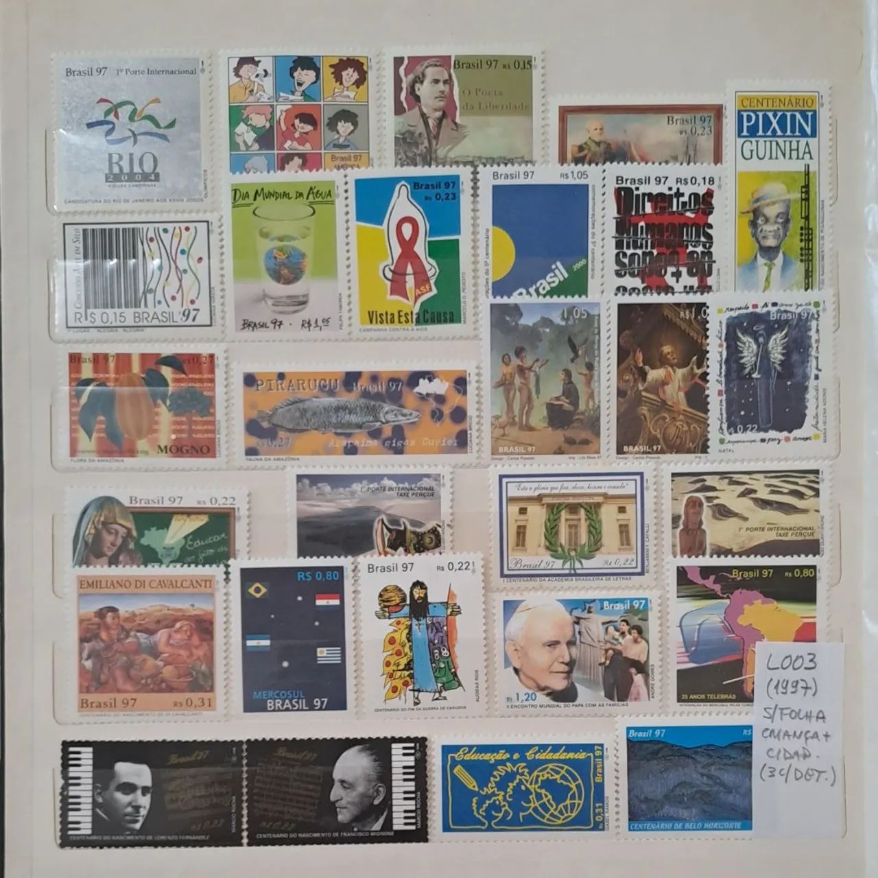 * MT 28 Selos do Brasil de 1997 (Ano Raro)