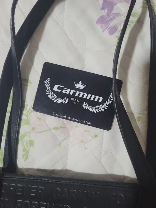 Bolsa Feminina Preta Carmim original - Foto 4