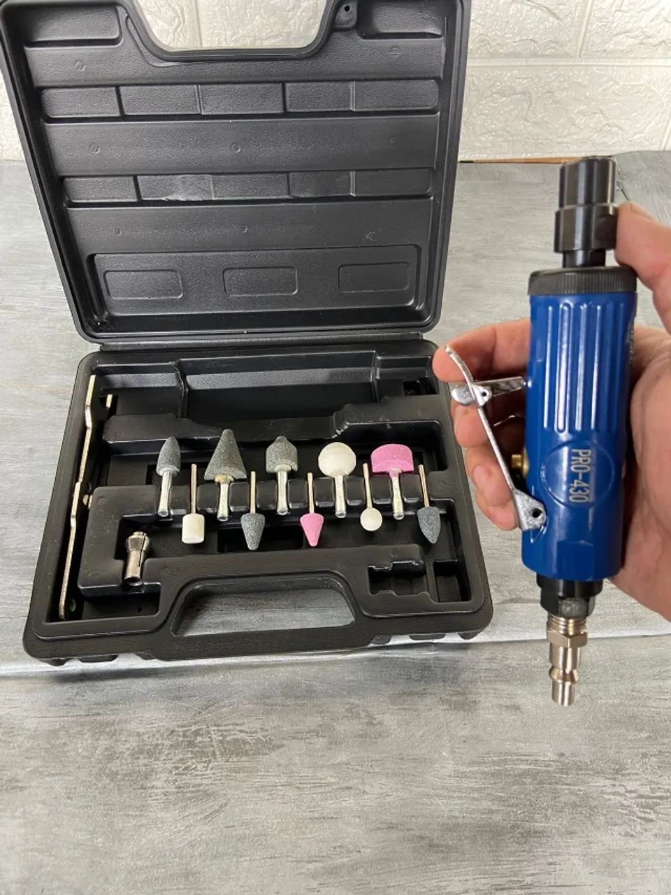 Kit versátil PDR: retífica pneumática com 16 acessórios prontos!