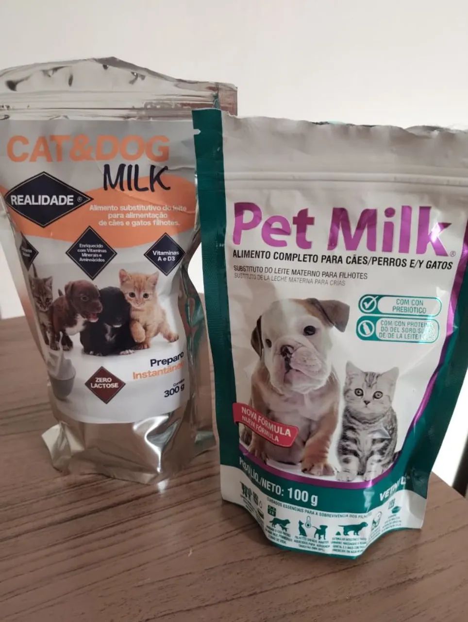 Leite para filhotes de gato e cachorro