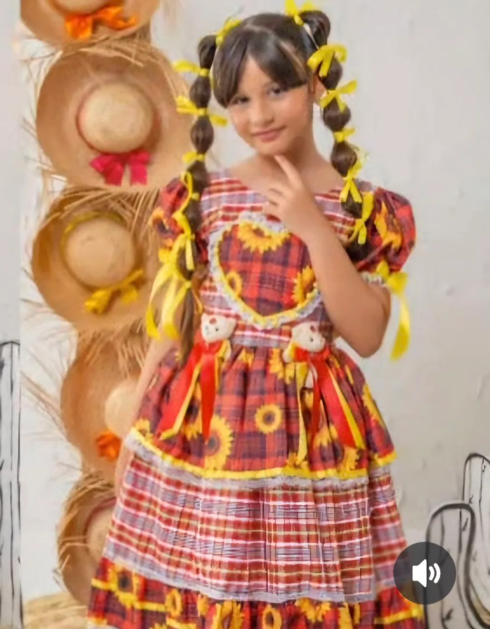 Vestido Festa Junina Infantil 6 Anos