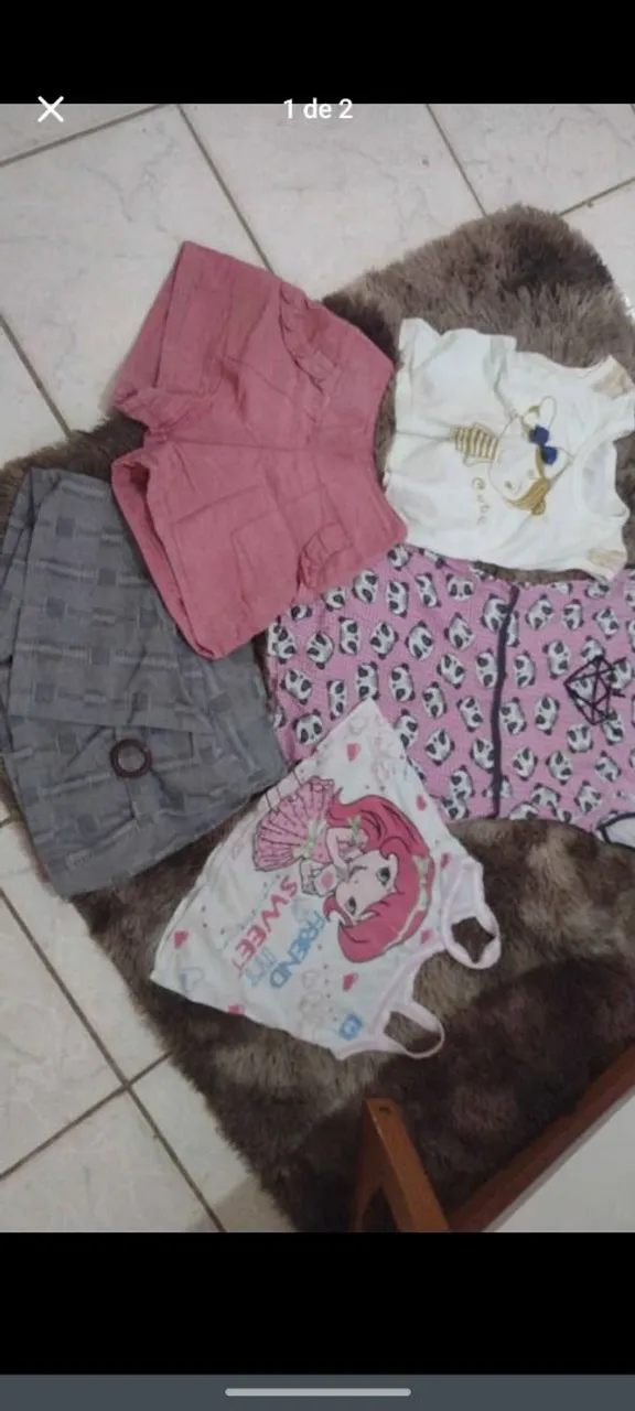 Lote de Roupas Infantis Menina
