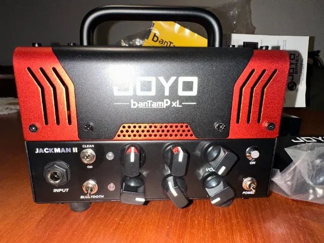 Mini Amplificador Joyo Bantamp Xl Jackman Bluetooth Preto E Vermelho 20 W - Foto 5