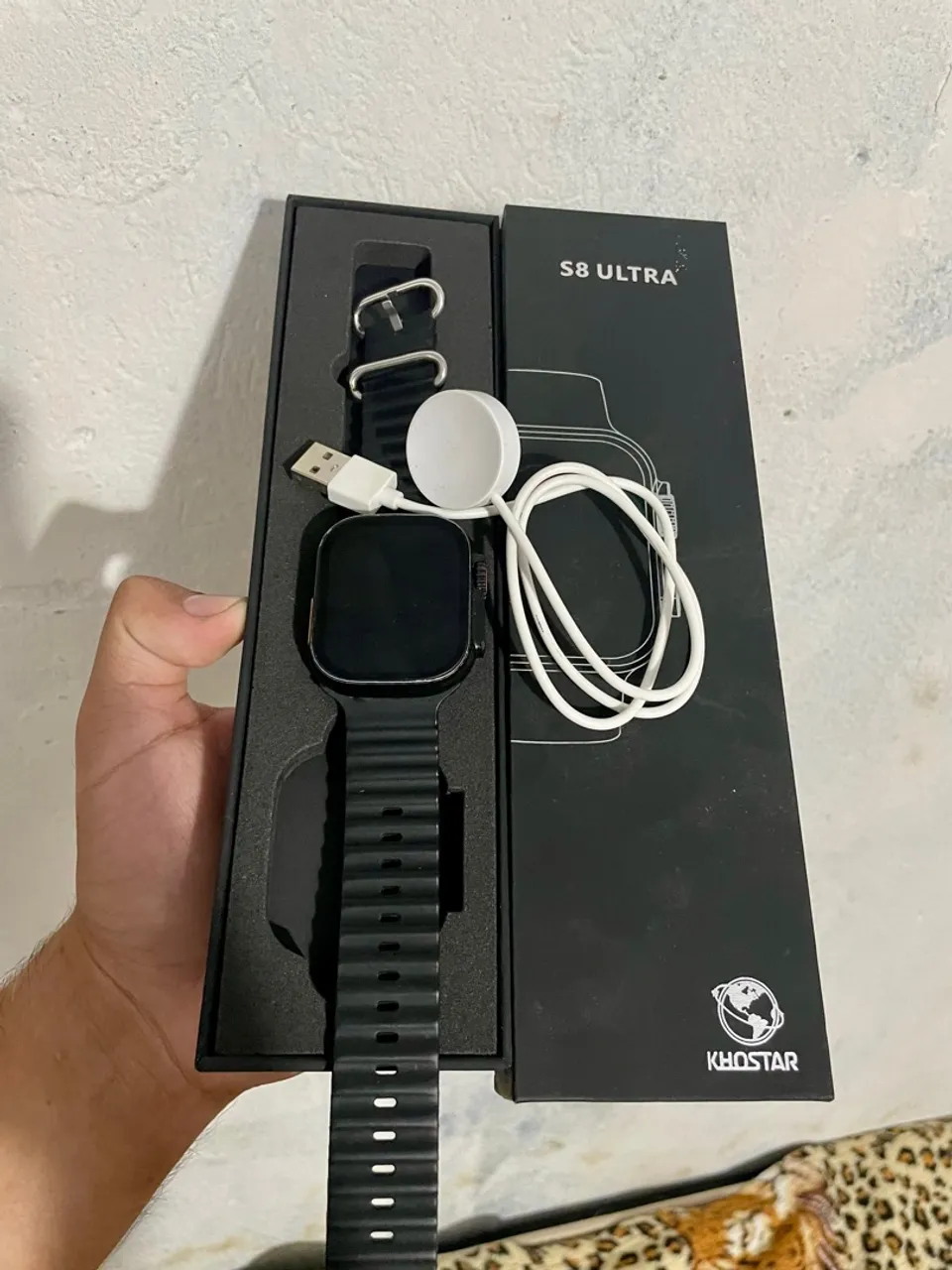 Smartwatch S8 Ultra - Carregador e Pulseira