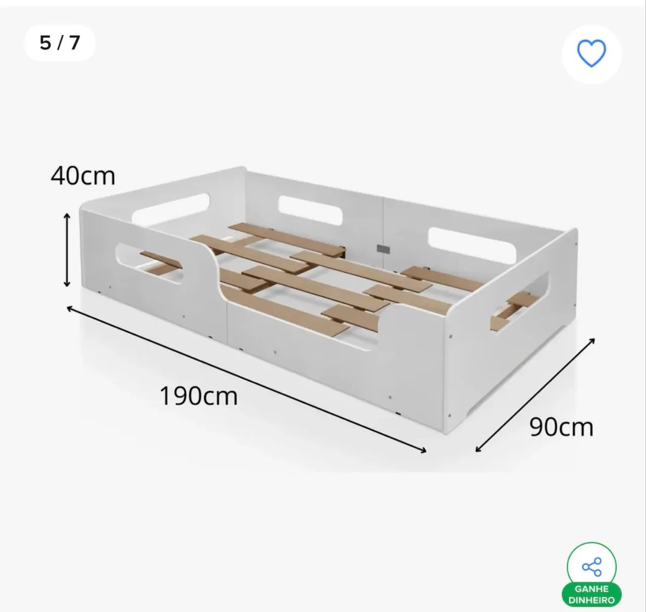 Cama Montessoriana com Colchão  - Foto 3