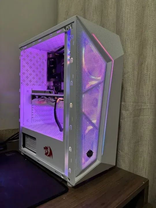Pc Gamer Completo Branco i5, RX 580 8GB Branca, 16GB DDR4, SSD - Foto 3