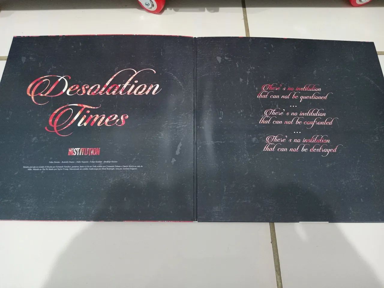 Disco de Vinil - Institution - Desolation Times - Foto 3