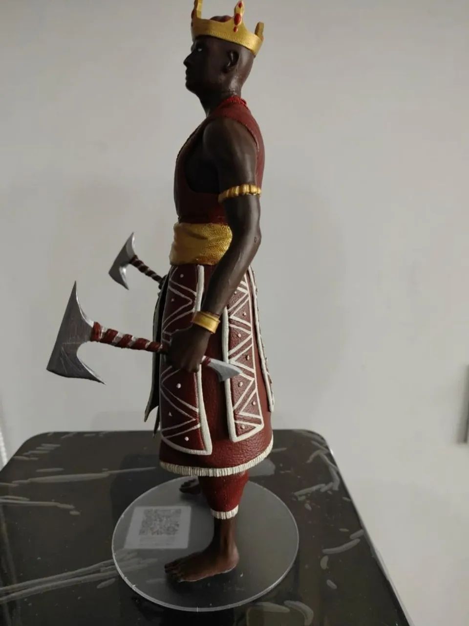 Estátua Xangô 30 cm -  Resina 3D Pintada à Mão (Nova) - Foto 4