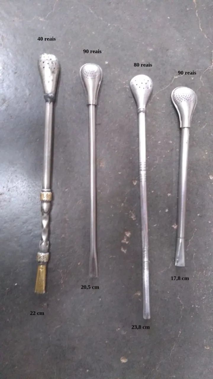 Bombas Antigas de Alpaca Abramo Eberle e Sem Marca - Foto 3