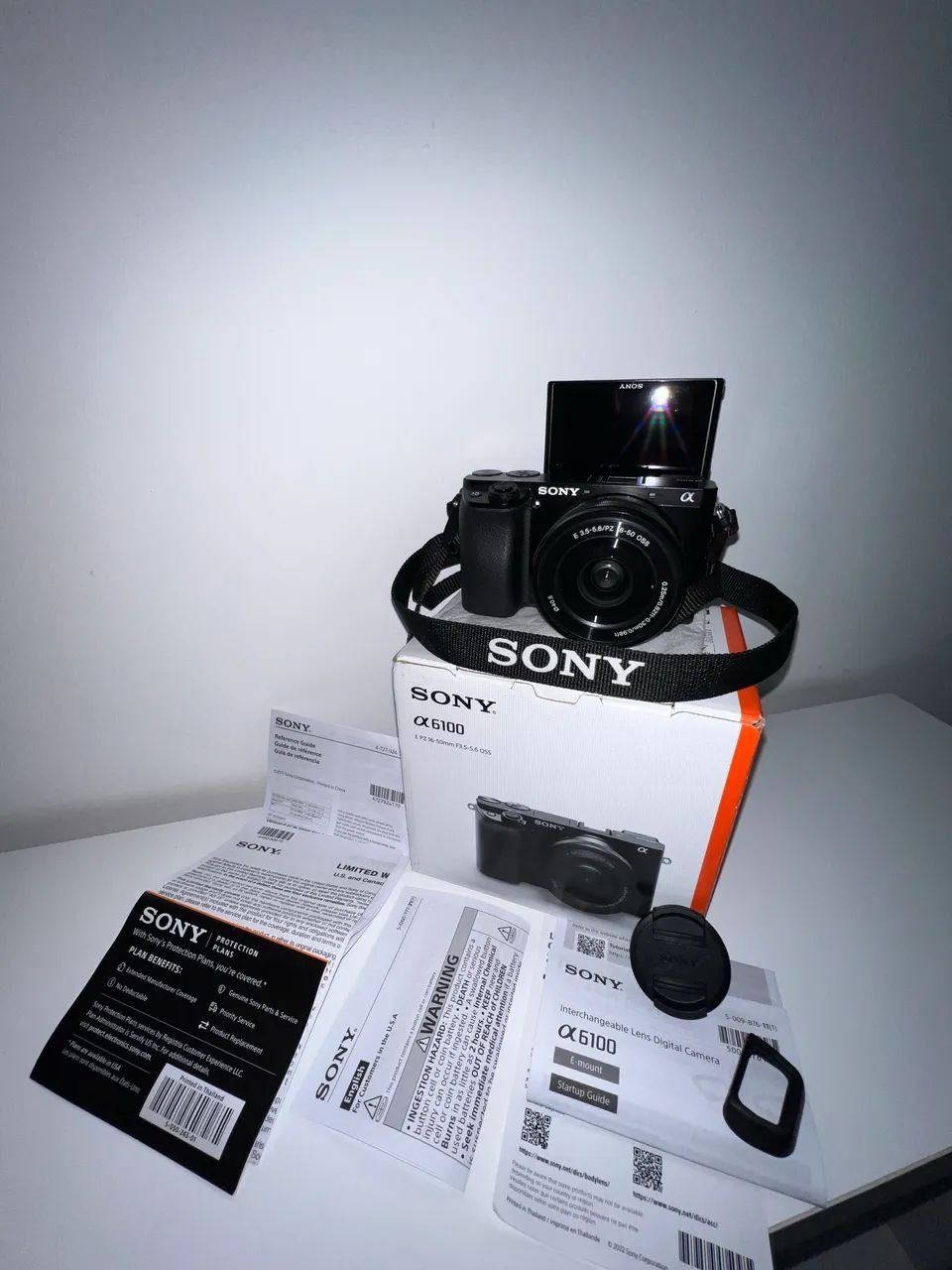 Sony Alpha A6100 Câmera Mirrorless Lente 16-50mm Estado