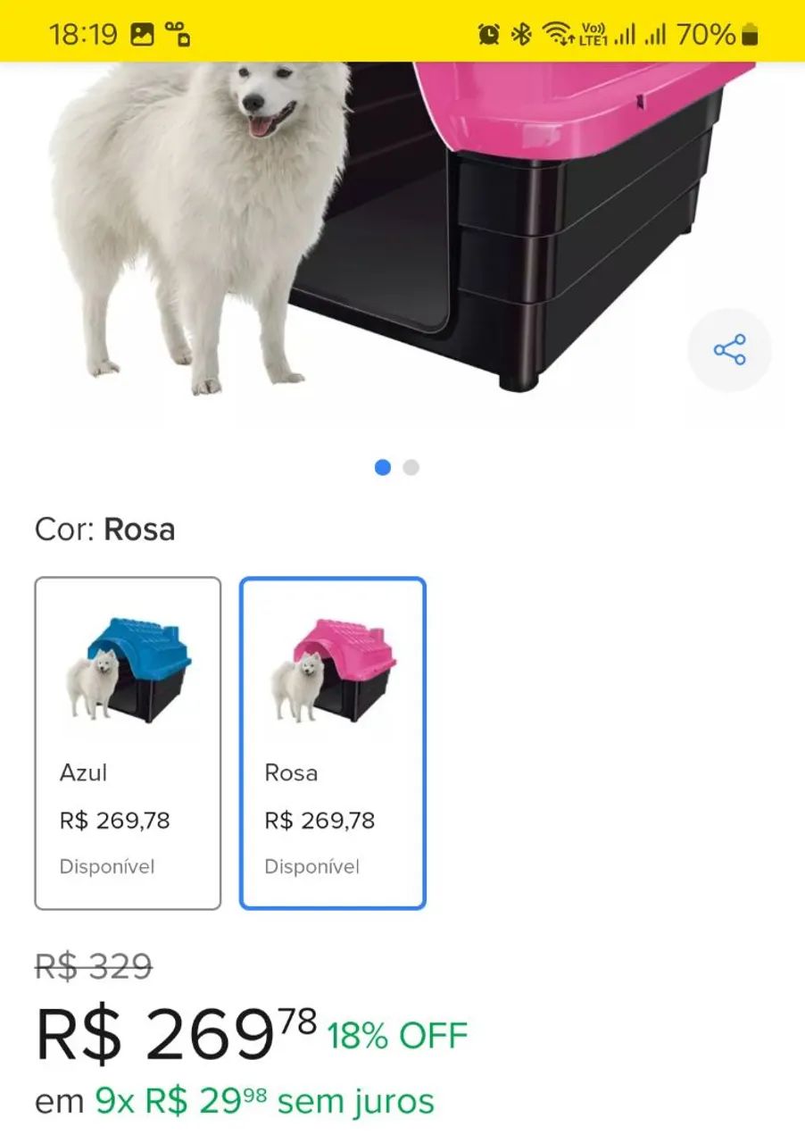 Casinha para cães tam G - Foto 5